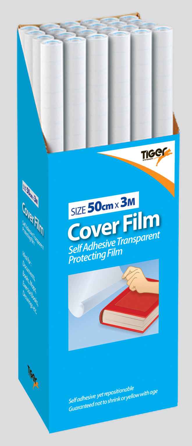 Tiger Book Cover Film - Acid Free - 50cm x 3m