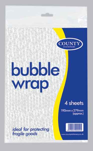 Bubble Wrap Sheets - Small 4's