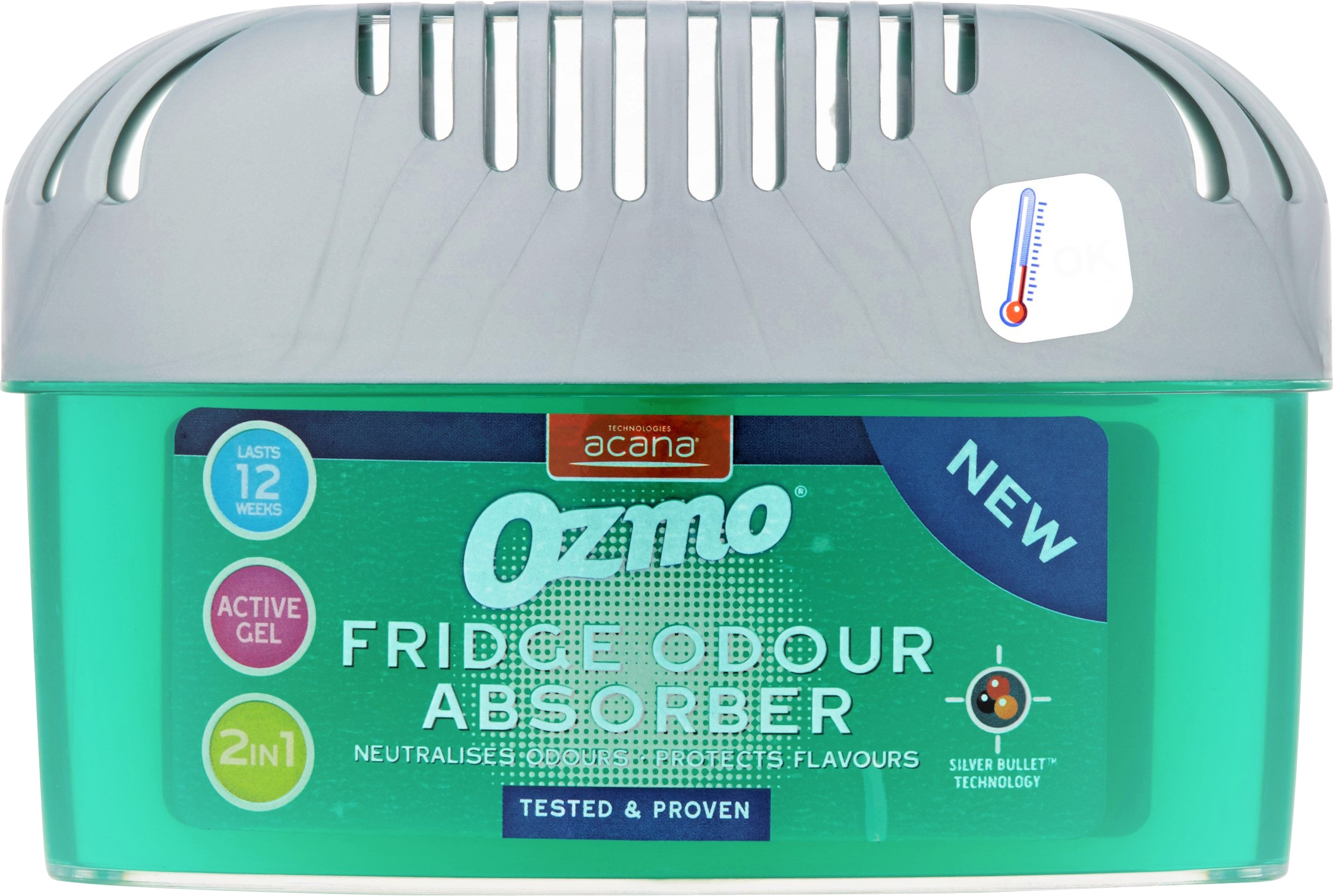 Ozmo 2 In 1 Fridge Deodorizer & Odour Neutraliser 200g.