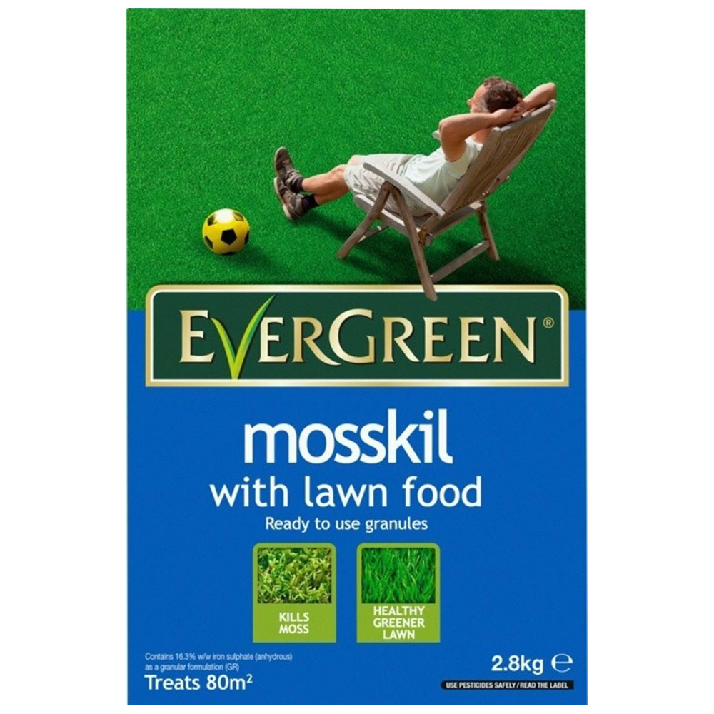 Evergreen Moss Kill with Lawn Food 80M2