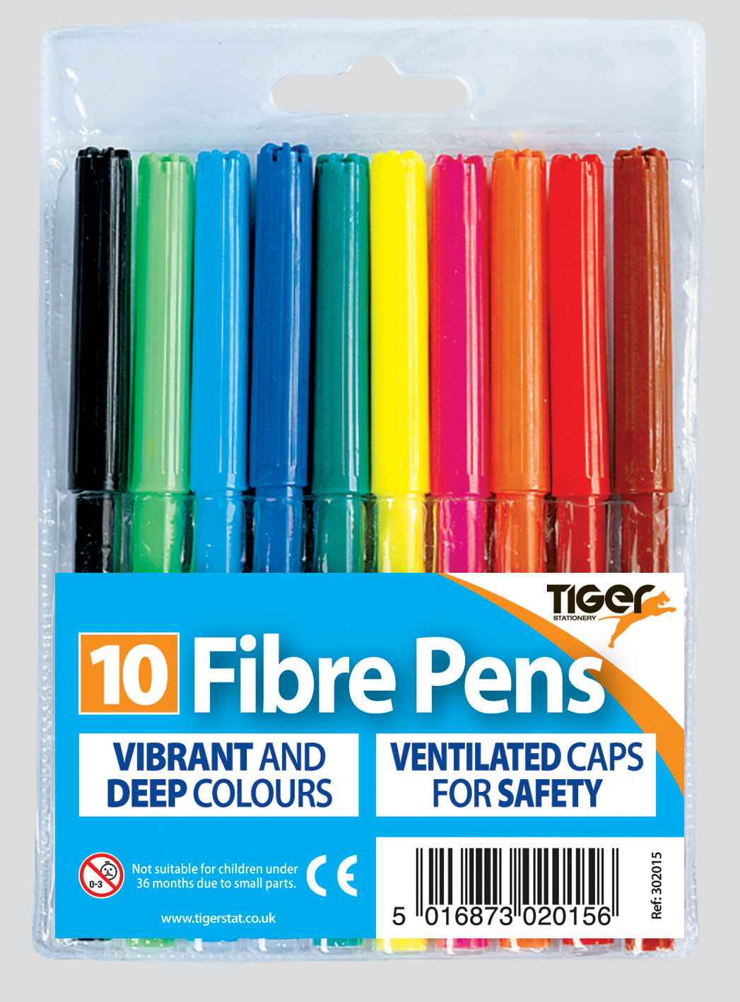 Fibre Tip Pens Wallet Pk10