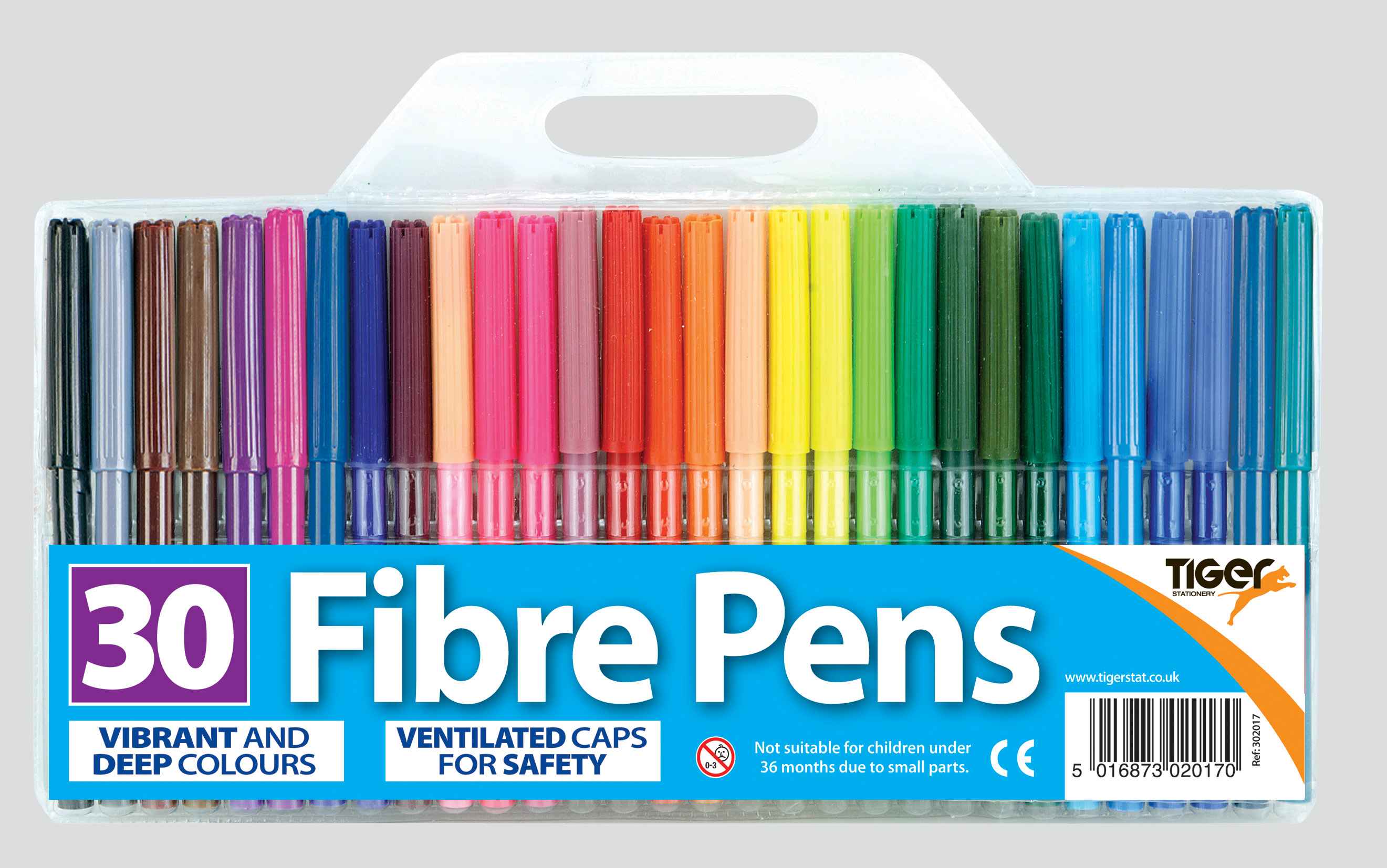 Fibre Tip Pens Wallet Pk30