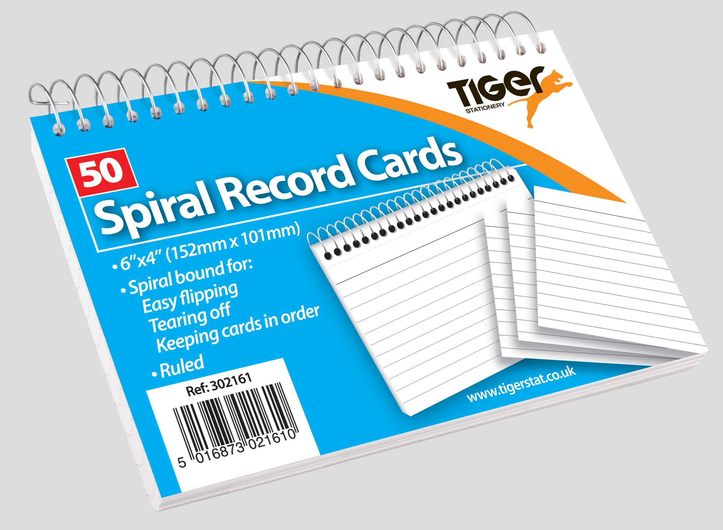 Tiger - Spiral record cards