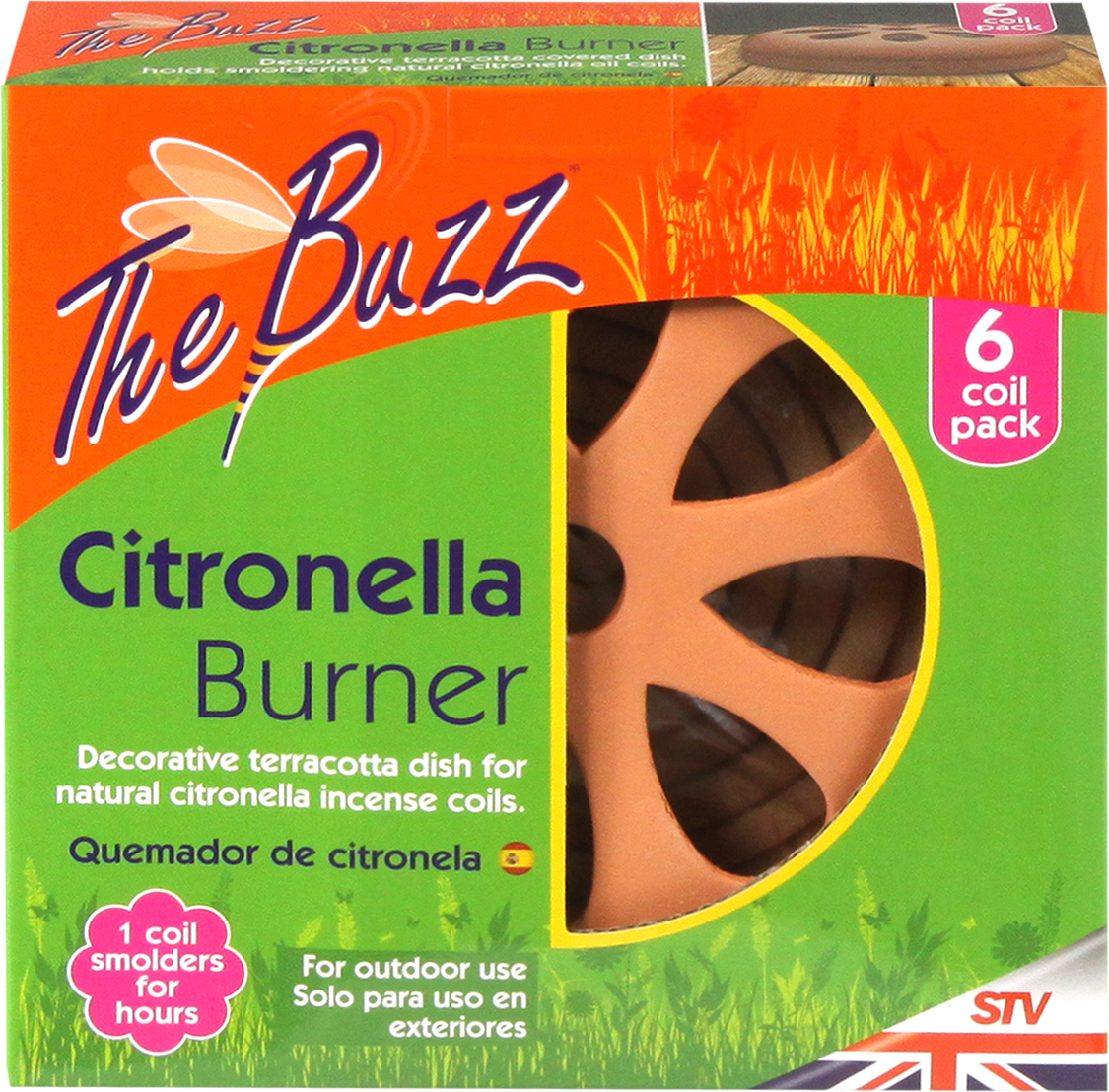 STV Citronella Burner and 6 Coil Pack  OOS TILL NEXT YEAR