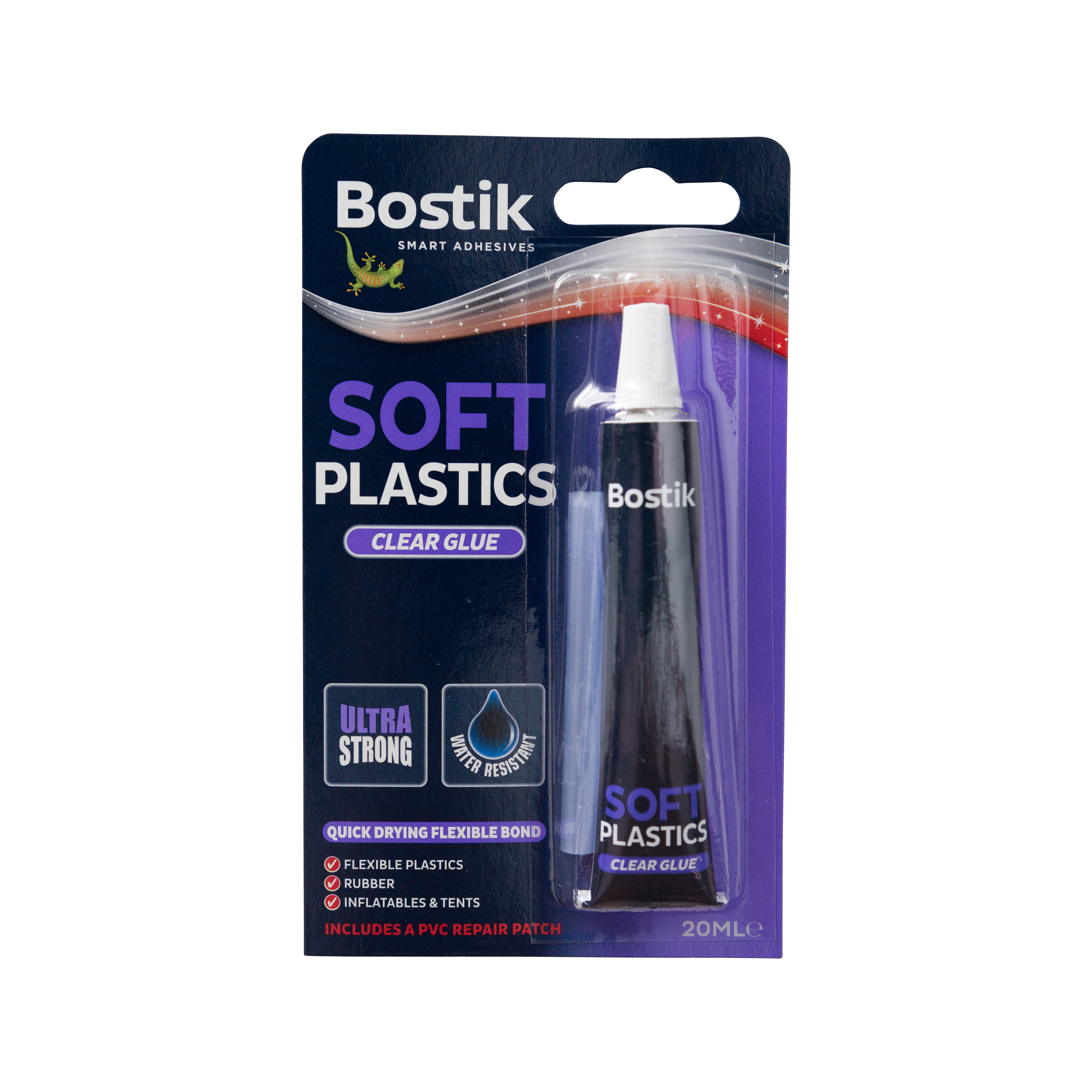 BOSTIK SOFT PLASTICS GLUE Clear  20ml