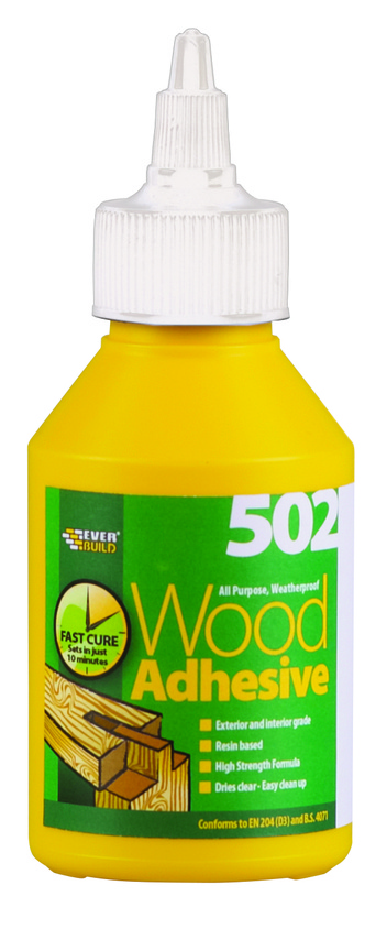 Everbuild 502 All Purpose Wood Adhesive Bottle 125ml