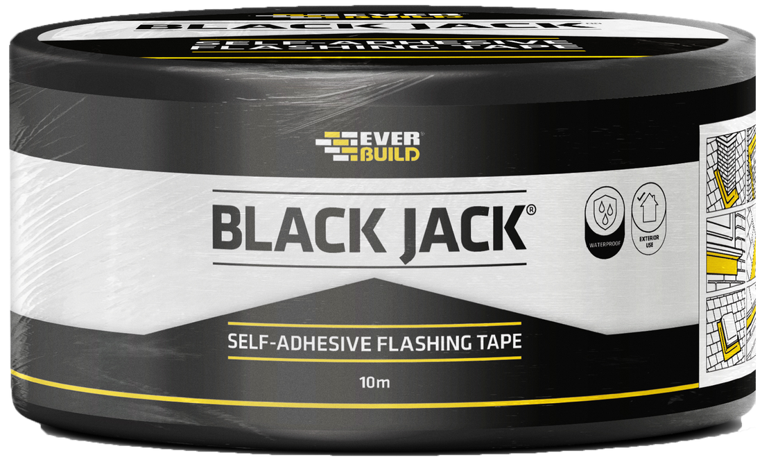 Everbuild Black Jack Adhesive Flashing 75mm x 10m