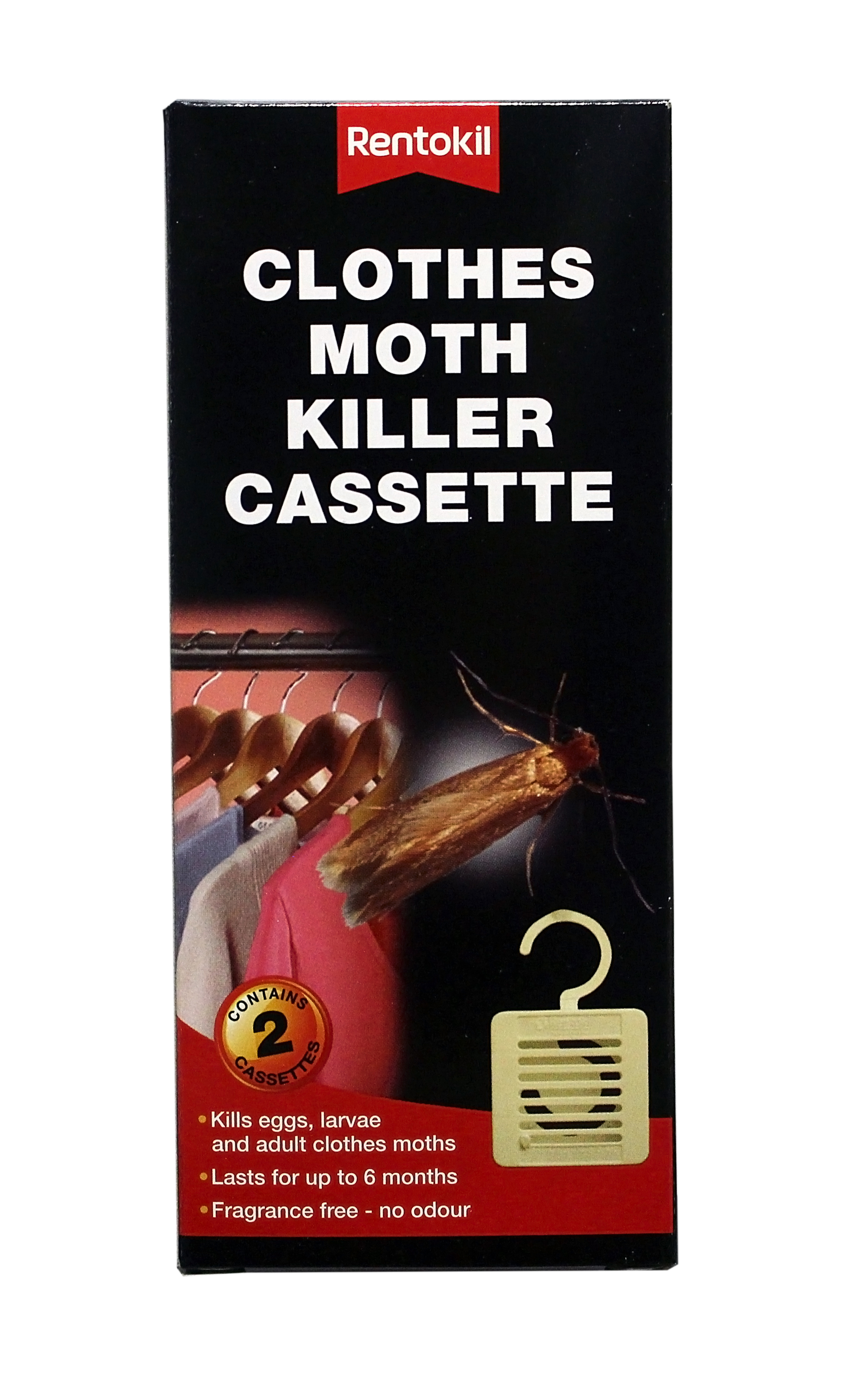 Rentokil Moth Killer Hanging Unit Cassette Twin Pack