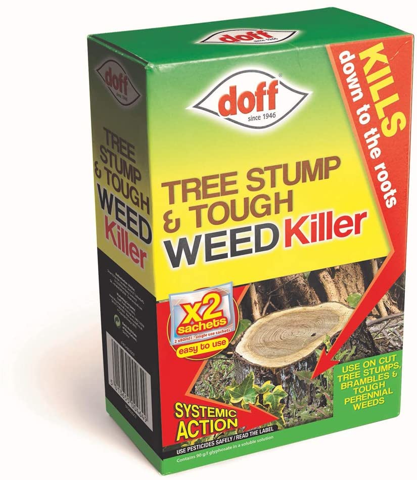 Doff Premium - New Tree Stump + Tough Weedkiller 2 SACHETS(F-FG-002-DOF)