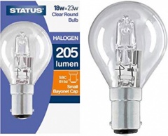 TO BE DISCONTINUED Status 18W=25W Halogen Round SBC Clear 1pk
