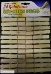 GALEFORCE Extra Strong WOODEN PEG PK24