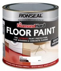 Ronseal Diamond Hard Floor Paint WHITE 2.5ltr.