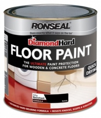 Ronseal Dia Hard Floor Paint Black 750ml