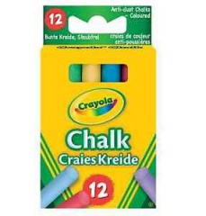 Crayola Anti Dust Chalk 12pcs. Asstd.