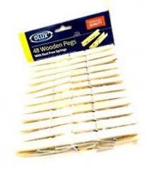 48pk Pine Wooden Clothes Pegs