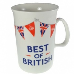 ****** Best of British Fluted Bone China Boxed Mug