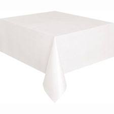 4pc x 48'' x 48'' White Plastic Table Covers