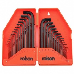Rolson Tools Ltd 30pc Hex Key Set MM/AF 40345