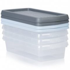 CLEARANCE Wham Clip 800ml Box Clear & Lid Asst. Col-OGG Sold as Seen, NO RETURN ACCEPTED