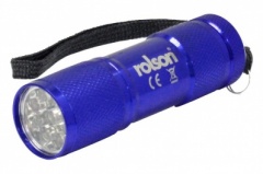 Rolson Coloured 9 LED Torch 61746