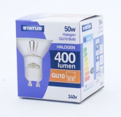 Status 50w - GU10 - Halogen - 1 pk box - in white CDU (GU1050SHD1PKB)