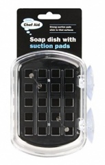 Chef Aid Soap Dish With Suction Dish