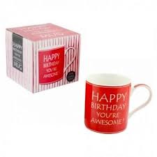 ****** Awesome Happy Bday China Mug