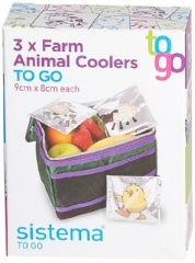 **** Sistema Set of 3 Farm Animal Coolers