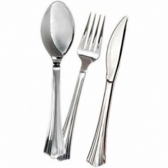 Plastic Metallic Cutlery 18pk  XXXX