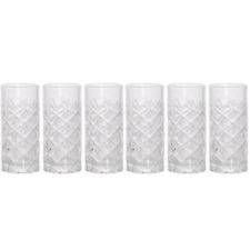 CLEARANCE - 6pc Clear Crystal Cut Ps Large Shot Glasses - Sold as Seen, NO RETURN ACCEPTED
