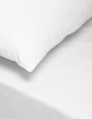 200 Tc Egyptian Cotton Fitted Sheet Double White