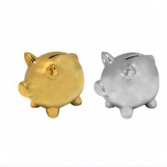 Metallic Piggy Bank
