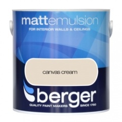 Berger Matt Emulsion Canvas Crm  2.5 L