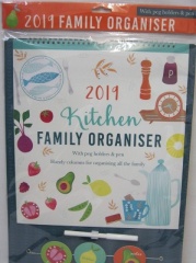 Family Organiser with pegs & pen hanging pack-Sold as Seen