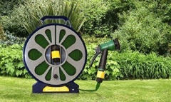 Lord of The Lawn 50ft Flat Hose with Free 7 Function Spray Gun