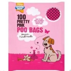 Good Boy 100pc Pink Poo Bags  XXXX