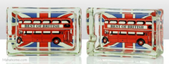 Best of British Bus Oblong Glass Ashtray
