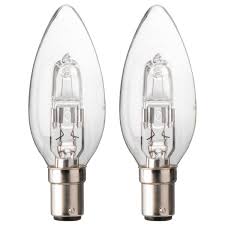 Status 28w = 37w - Halogen - Candle - SBC - Clear - 2pk
