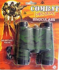 Binoculars On Blistercard 2 Asst Cols ''Combat Mission''