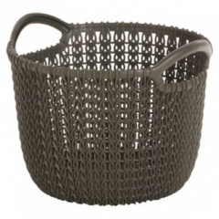 Curver Knit Round Basket -  3L, Xsmall Harvest Brown
