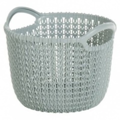 Curver Knit Round Basket -  3L, Xsmall Misty Blue