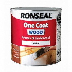 Ronseal One Coat Wood Primer & Undercoat White 2.5Ltrs