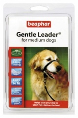 Beaphar Gentle Leader Black For Medium Size Dogs Helps Train Dogs To Stop Pulling On Lead