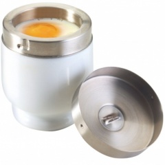 KitchenCraft Porcelain Egg Coddler With Stailess Steel Top