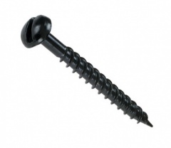 Star Pack Screw Slotted Roundhead Black Japanned 8x1.1/4(72224)