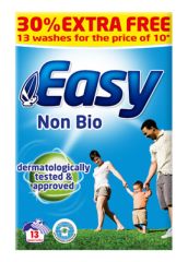 SUPPLIER DISCONTINUED Easy Non Bio Washing Powder 30% extra free - 1014g