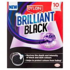 DYLON Brilliant Black in wash black colour enhancer 10 sheets