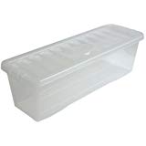 Crystal Deep Shelf Box & Lid Clear DVD Box