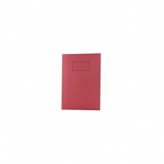Silvine A4 Exercise Book 40 LVS Red (EX107) - Lined with margin