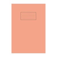 Silvine A4 Exercise Book 40 LVS Orange (EX113) - With 5mm Square PACK OF 10